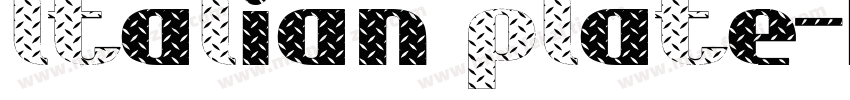 ltalian plate字体转换